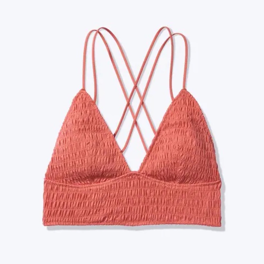 ⭐️6/$55⭐️ Victoria’s Secret PINK Smocked Triangle Bralette